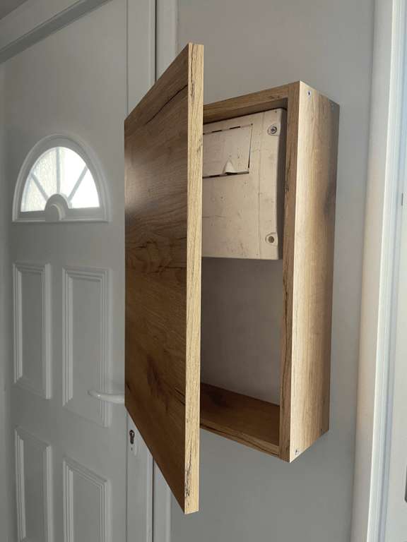 Cache tableau électrique Bois – Clim-Box
